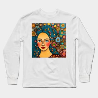 Young woman Typing Long Sleeve T-Shirt